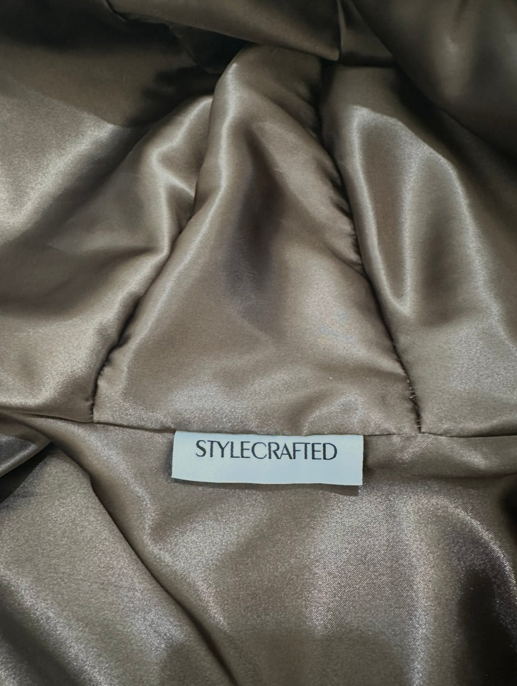 veste en laine marron upcyclé